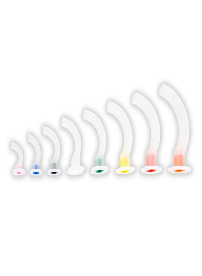 طقم مجرى الهواء الفموي من LINE2design Guedel - أنبوب متعدد الألوان للاستخدام مرة واحدة لمجموعة الإسعافات الأولية لمجرى الهواء الأنفي - لوازم EMT لمجرى الهواء في حالات الصدمات، خالٍ من اللاتكس، مرمز بالألوان. - Image 3
